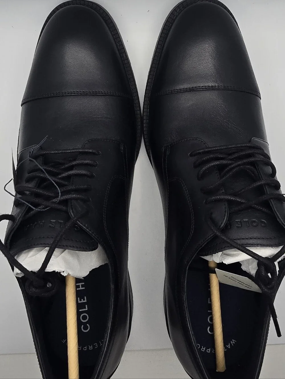Cole Haan Men's Modern Classics Cap Toe Oxfords C34136 Black Wp